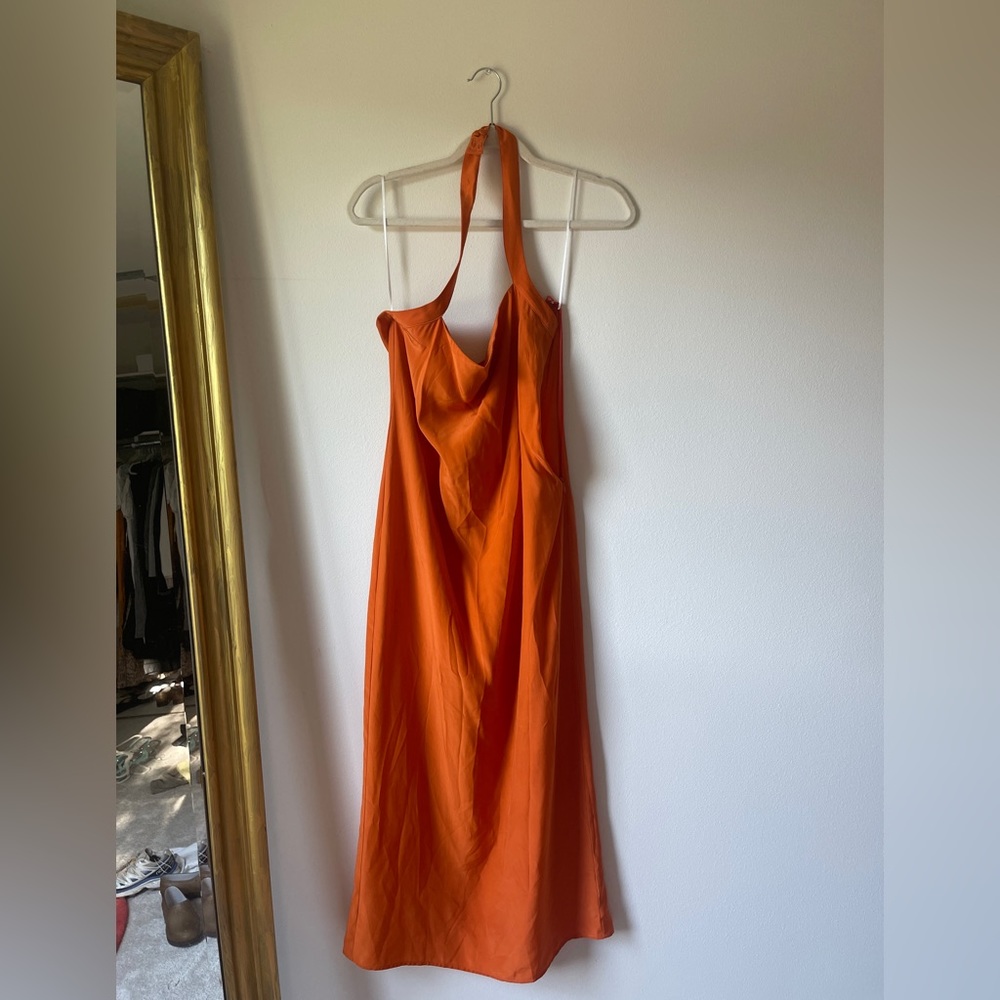 Orange Reformation Maxi Dress